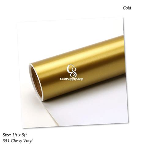 Glossy Gold Oracal 651 Permanent Vinyl CraftSupplyHQ