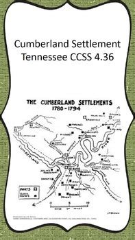 Cumberland Settlement by 4th Grade Files | Teachers Pay Teachers