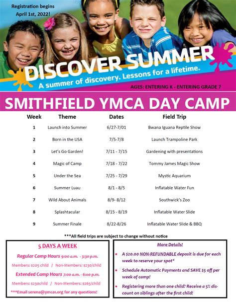 Ymca Summer Camp 2025 Schedule Adella Ellissa