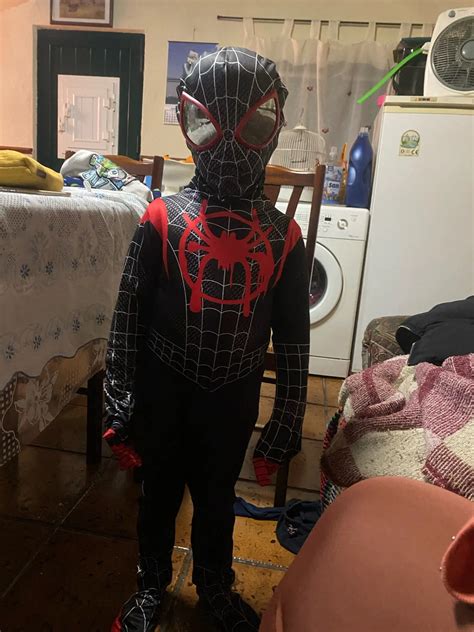 Costume Spiderman Miles Morales Enfant Ans Into The Spider Verse