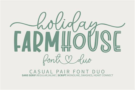 Holiday Farmhouse Font By Bitongtype · Creative Fabrica