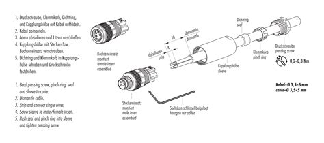 99 3383 100 04 Binder Automatisierungstechnik M8 Kabelstecker