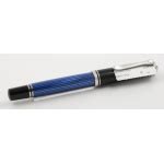 Pelikan Souver N M F Ller Schwarz Blau Silber Goldfeder Ef Schreib