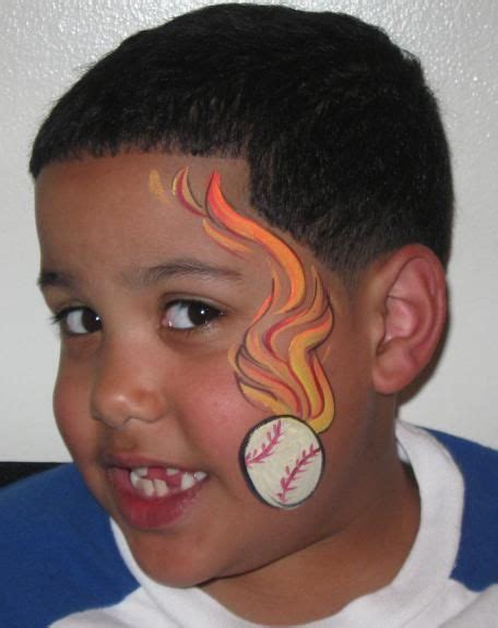 Baseball Face Paint