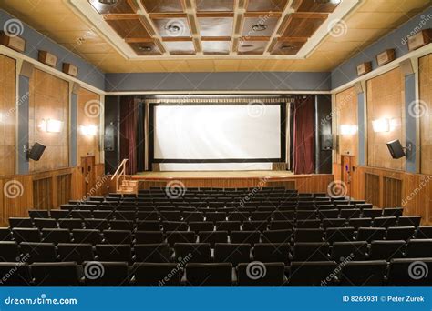 Retro Cinema Stock Image Image Of Chair Scene Screen 8265931