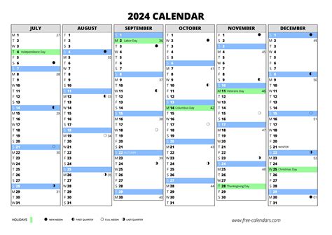 2024 Calendar ≡ Free