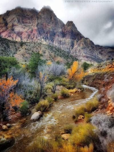 David Frederick Late Fall At Oak Creek Canyon Red Tumbex