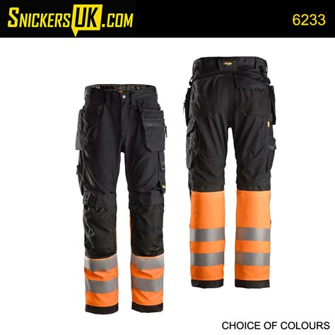 Snickers Allroundwork High Vis Holster Pocket Trousers