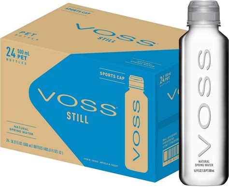 Voss Premium Still Bottled Water Pure Crisp Refreshing Bpa Free