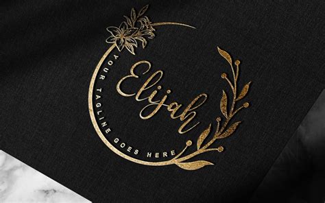 Firma manuscrita moderna o fotografía Diseño de logotipo de Elijah