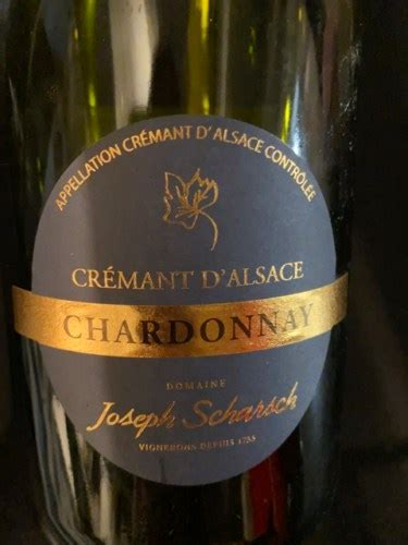 Domaine Joseph Scharsch Crémant d Alsace Chardonnay Vivino