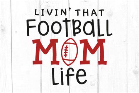 Livin That Football Mom Life Svg Graphic By Joshcranstonstudio