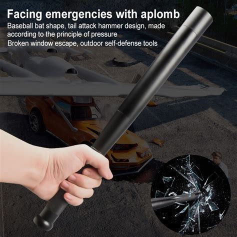 Waterproof Tactical Rechargeable Super Bright Flashlight Self-Defense Bat