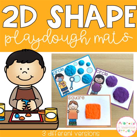 2d Shape Playdough Mats Stay Classy Classrooms