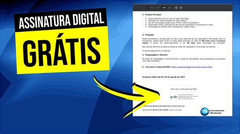 Como Assinar Documentos Digitalmente Gr Tis Pontocom Desenvolvimento