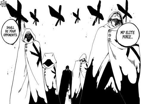 Bleach Chapter 599 Yhwachs Elite Sternritter Squad Bleach Anime