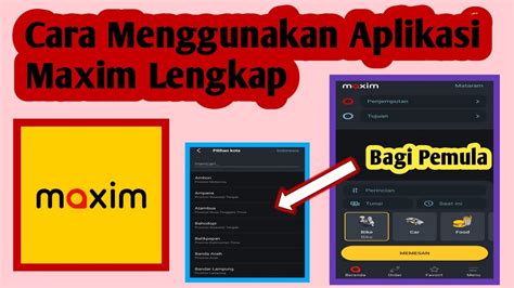 Cara Menggunakan Aplikasi Maxim Cara Pakai Aplikasi Maxim YouTube