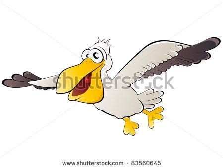 Funny Cartoon Pelican Vektorová ilustrace 83560645 : Shutterstock ...