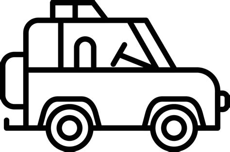 Jeep Outline Icon 9245092 Vector Art At Vecteezy