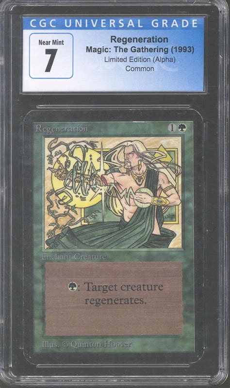 Magic the Gathering Alpha Regeneration CGC 7 No Subgrades LIGHTLY ...