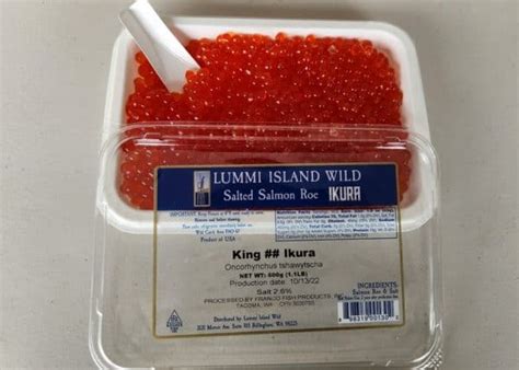 Ikura Salmon Roe King Salmon Caviar Lummi Island Wild