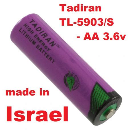 Tadiran Tl Size Aa Lithium Battery V Non Rechargeable Tadiran