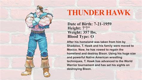 Super Street Fighter Ii T Hawk Profile Youtube