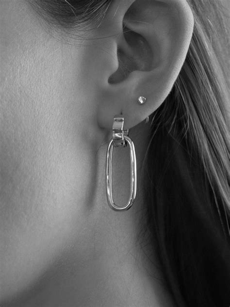 Vault Trim Hoops Silver Linden Cook Jewellery