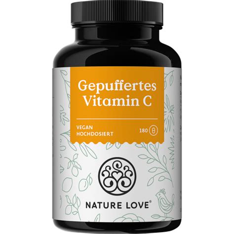 Gepuffertes Vitamin C Kapseln Nature Love Vitalabo