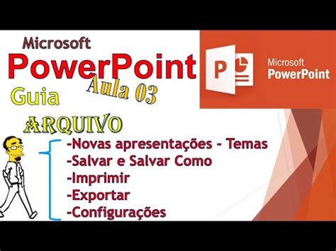 Power Point Aula Guia Arquivo Youtube