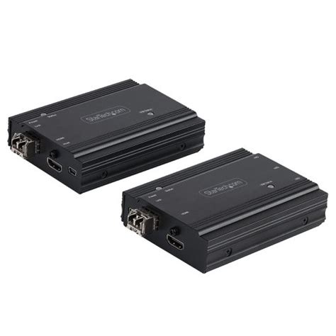 Startech K Hdmi Usb Kvm Extender Over Fiber Kit Boost