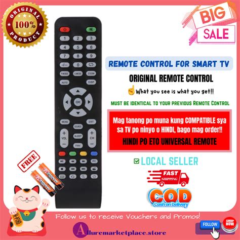 Original Remote For Specific Smart Tv Only Goma Joson Megasonic Lexing