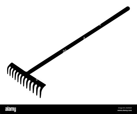 Garden Rake Silhouette Vector Art Stock Vector Image And Art Alamy