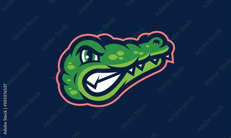 Alligator sports vector mascot logo design Stock Vector | Adobe Stock