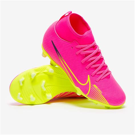 Nike Mercurial Superfly IX Club FG MG para niños Rosa Blast Voltio