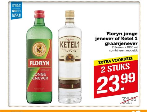 Floryn Jonge Jenever Of Ketel Graanjenever Flessen A Ml