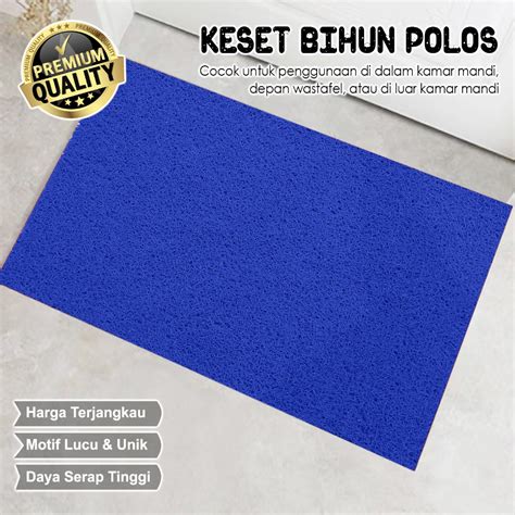 Jual Promo Keset Kaki Lantai Rumah Bihun Polos Tebal 60x40cm Karpet