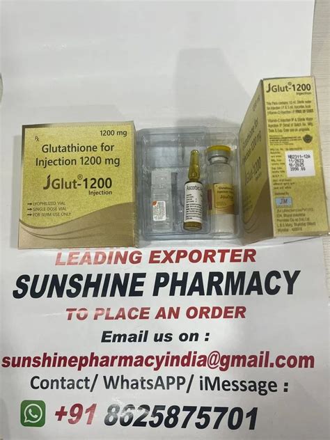 Glutathione 1200 Mg Inj For Skin Whitening Packaging Type Pack At Rs