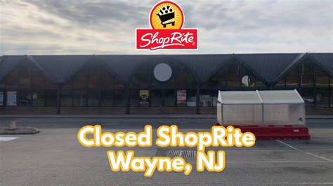 Closed Shoprite In Wayne Nj Youtube