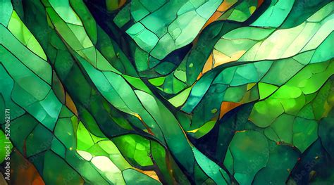 Colorful Stained Glass Window Abstract Stained Glass Background Art Nouveau Decoration For