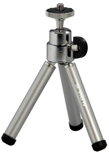 Cullmann Alpha 15 Mini Treppiedi Con Testa A Sfera Colore Argento