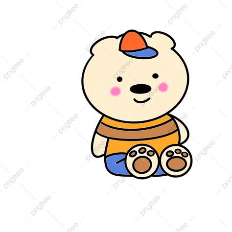 3 Bears Clipart Vector, 3 Cartoon Characters Hand Painted Cute Little ...