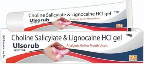 Choline Salicylate Lignocaine Hcl Gel Ulsorub For Clinical Packaging