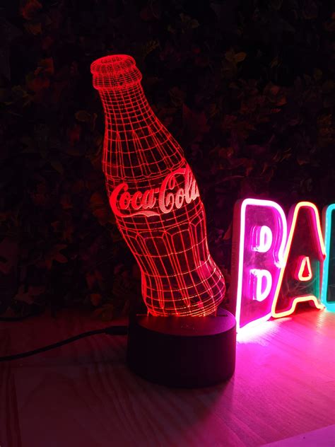 Coca Cola Led Light Perfect For Mancave Or Home Bar Etsy