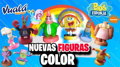 Nuevas Figuras a color de Bob Esponja Vualá Sorpresa Super conocidos