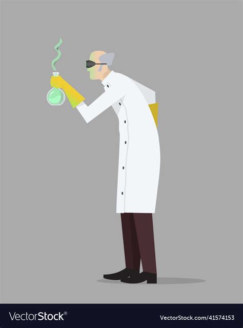 Mad scientist Royalty Free Vector Image - VectorStock