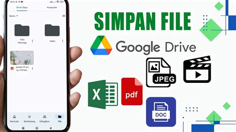 Cara Menyimpan File Di Google Drive Android YouTube