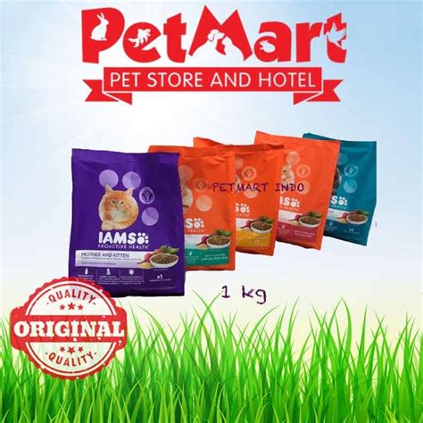 Jual Makanan Kucing IAMS Adult Dan IAMS Mother And Kitten 1 Kg Shopee