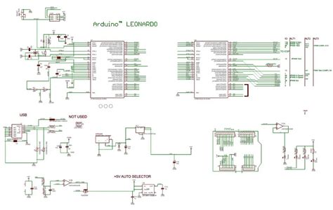 Arduino Leonardo Schematic