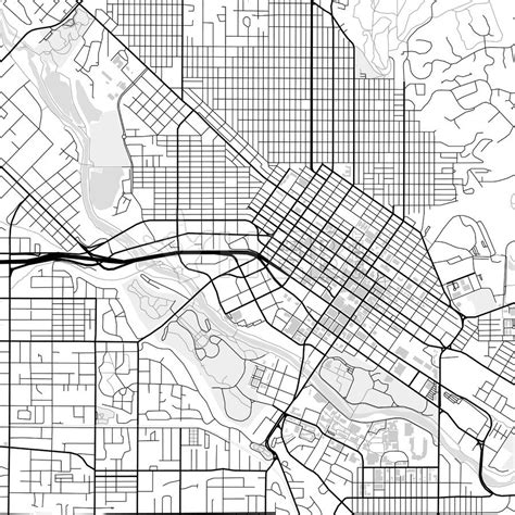 Downtown Map Of Boise Usa Hebstreits Sketches Downtown City